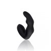 Bent Vibrating Prostate Massager with Remote Control - Black
